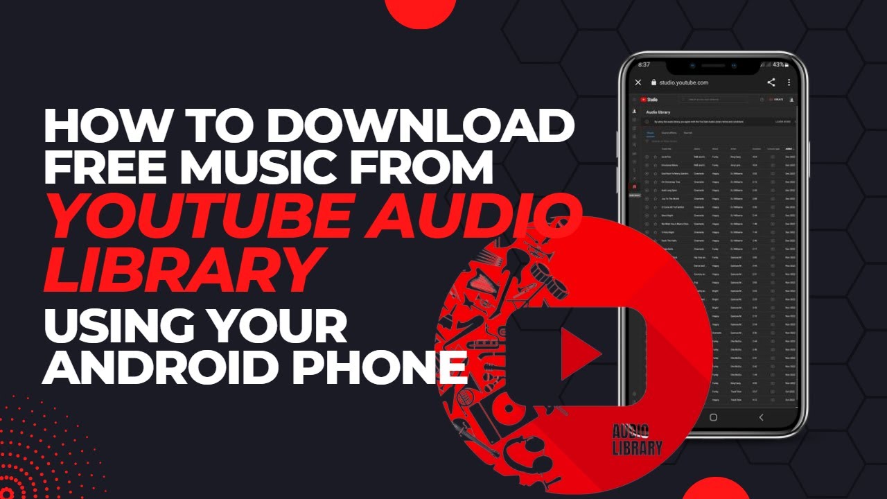 How to Download Free Music from  Audio Library using Android Phone  #howto #tutorial 