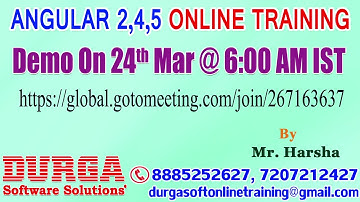 Angular 2,4,5 Online Training in DURGASOFT