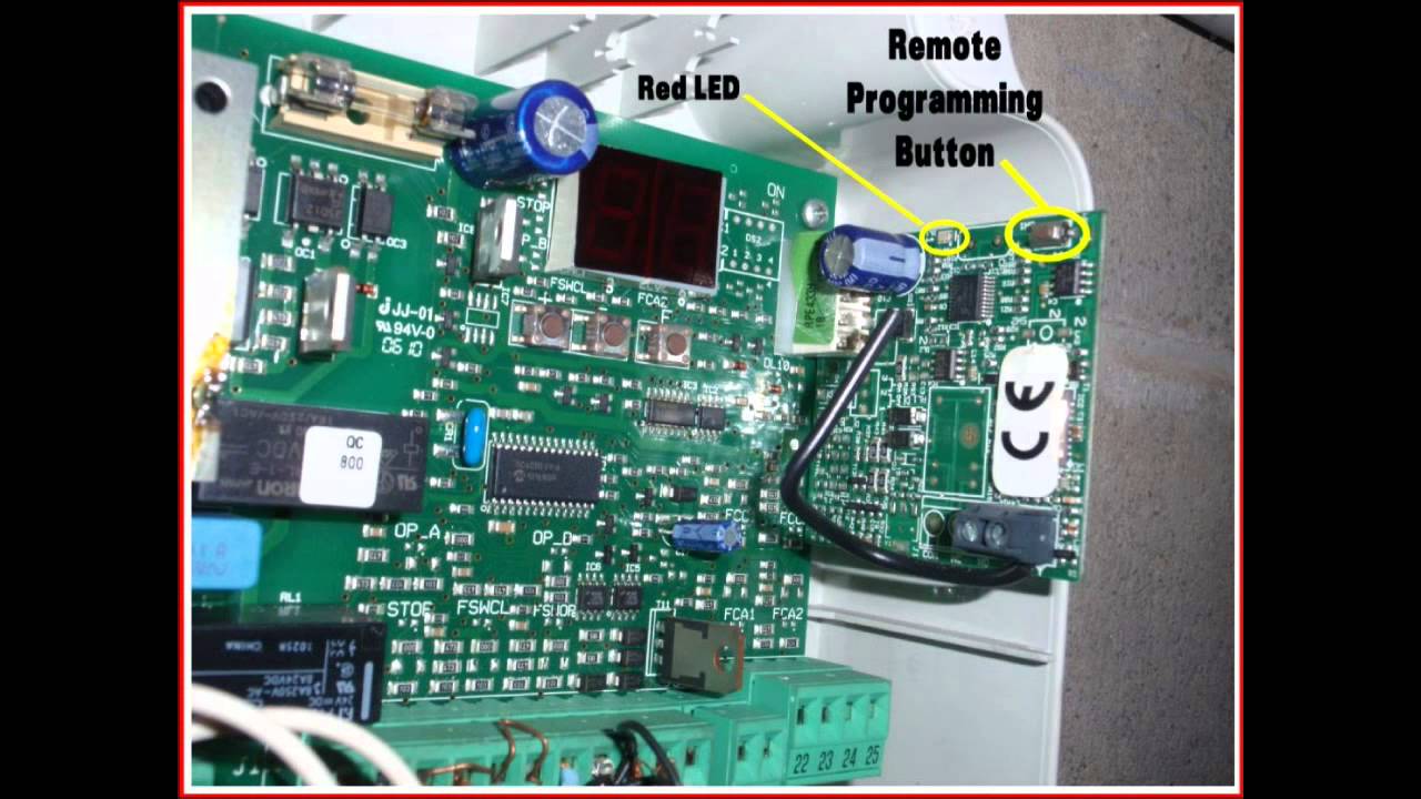 Programming a FAAC 787542 gate remote - YouTube dc series motor connection diagram 