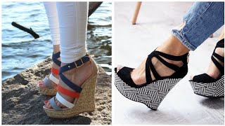 Fantastic collection of wedge heel sandals #for ladies
