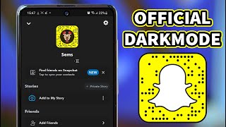 How to Enable DARK MODE on Snapchat App Android Phones 2022 !