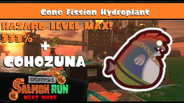Freelance COHOZUNA HAZARD LEVEL MAX on Gone Fission Hydroplant [Splatoon 3 Salmon Run Gameplay]