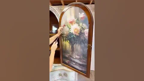 How To Decoupage On Glass: Redesign Decoupage & Gel Technique For DIY! #upcycledfurniture