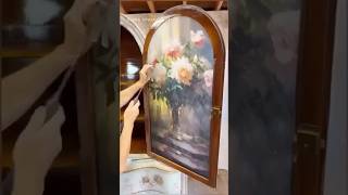 How To Decoupage On Glass: Redesign Decoupage & Gel Technique For DIY! #upcycledfurniture How To Decoupage On Glass: Redesign Decoupage & Gel Technique For DIY! #upcycledfurniture