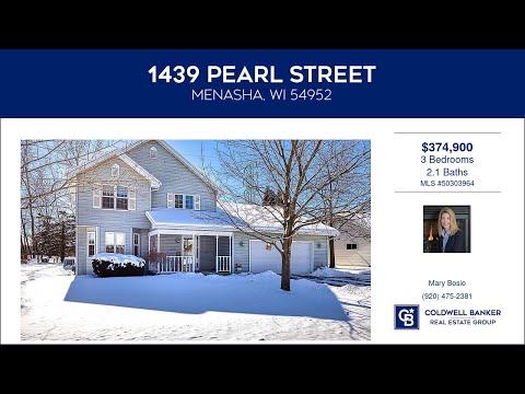 1439 PEARL Street, Menasha, WI home video tour