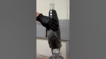 Watch me fabricate this below-knee prosthetic socket using molten plastic and carbon fiber #trending