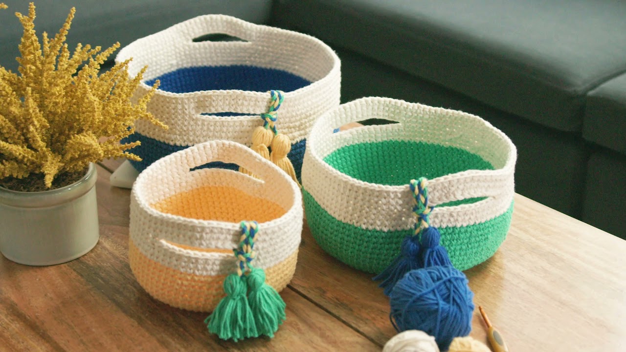 Nesting Baskets Crochet-Along – One Big Happy