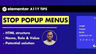 Why You Shouldn't Use Popups For Navigation Menus In Elementor