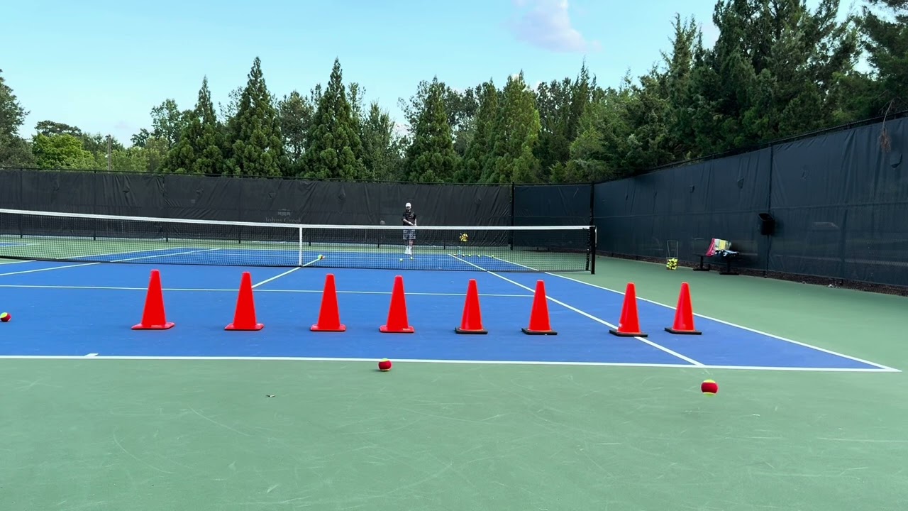 PreBeginner, DS0, Forehand Flat, Vertical Racquet, Knee High, @A2, ASL, DTL, Slow Motion 1