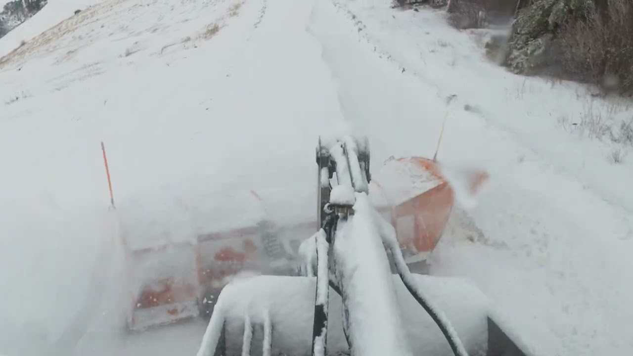 Snow Plowing in the Mountain (Part 2).  An additional 6-8