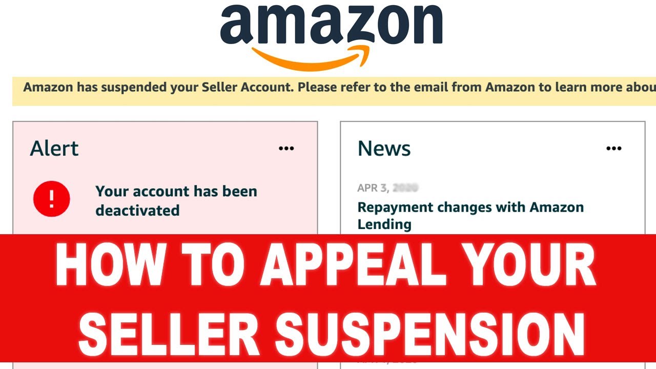 Amazon Seller Account DEACTIVATED | How To Appeal Successfully + FREE ...