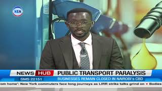 Transport along Kamiti Road paralysed, No Matatus operating on Thika road