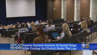 Parents Demand Answers From Sunset Ridge School District