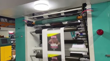 YTC-4 colors central drum flexo printing machine for paper