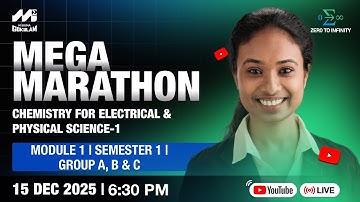 FREE B.Tech Chemistry Marathon 🔥 | Semester 1 | Module 1 | Group A, B & C | LIVE Class