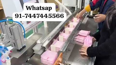 Sanitary Napkin Packing  Automatic Machine | high speed machine #sanitarynapkinpackingmachine