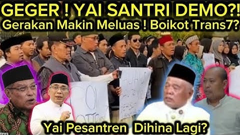GEGER ! Terbongkar Lirboyo Kediri Pondok Pesantren & Kyai Kiyai Yai Santri Serukan B0IK0T TRANS7 ??