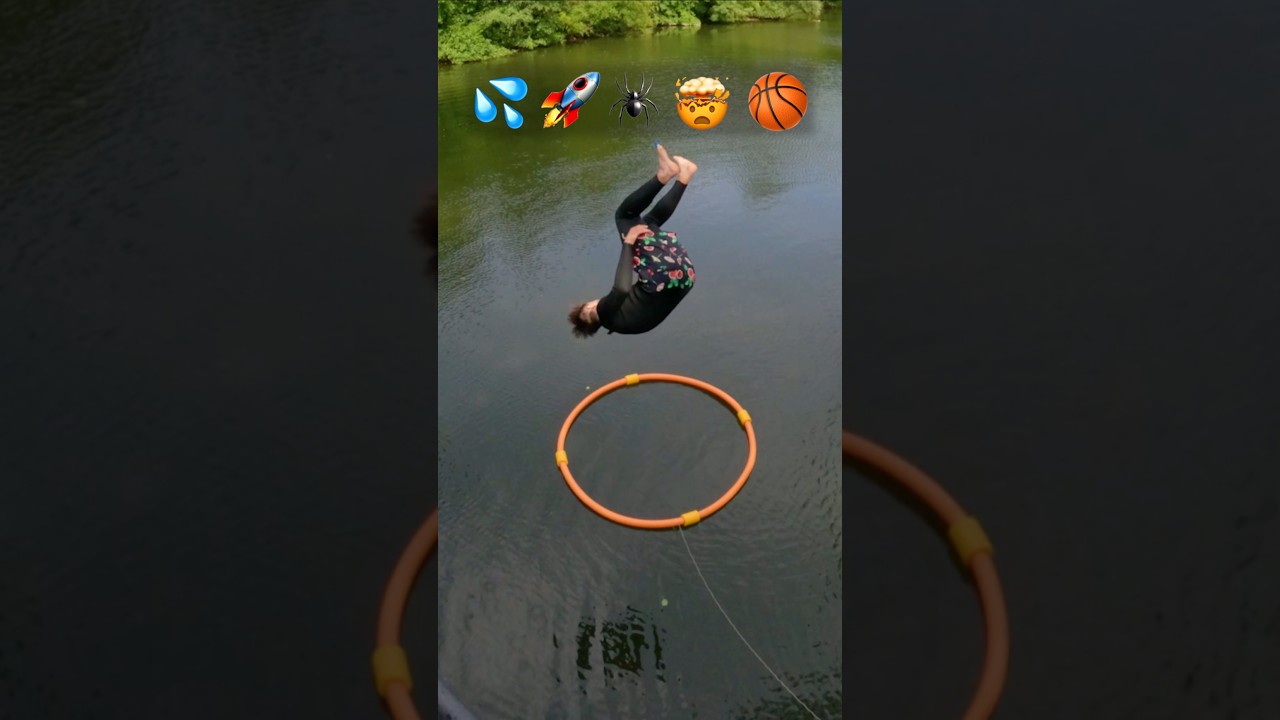 Parkour with EMOJIS 💦 #challenge #backflip #parkour