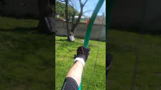 🥶Missed twice ❌Quick look to my Running Archery training 🏹 #short