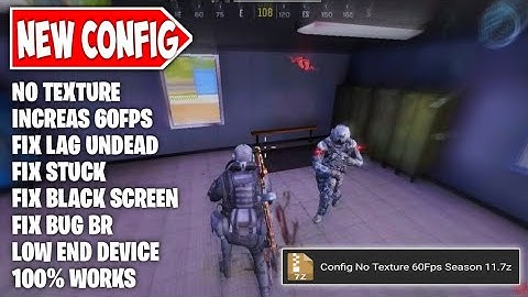 FIX FPS DROP IN COD MOBILE | CONFIG NO TEXTURE 60FPS BR/MP/ UNDEAD SIEGE | CONFIG CODM 2022