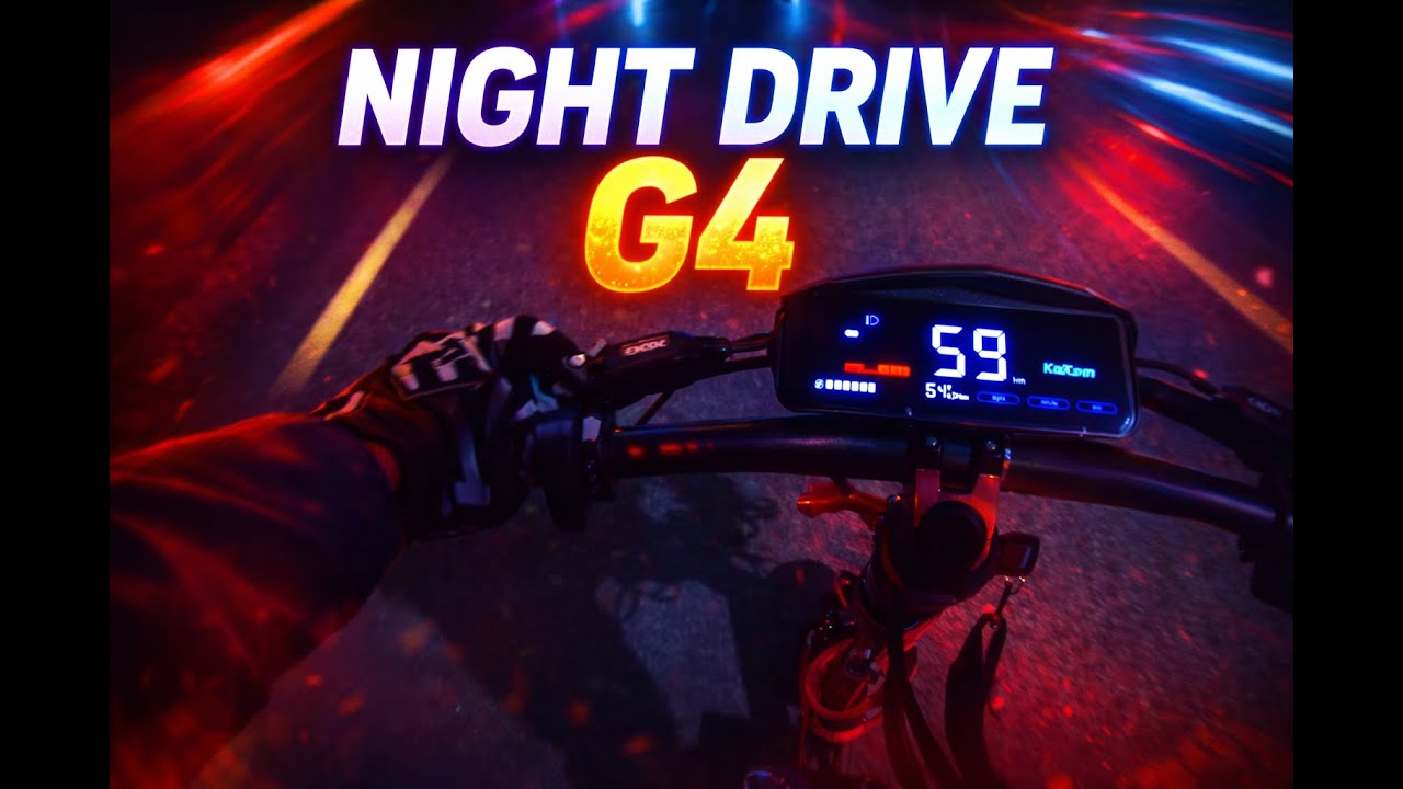 NIGHT CRUISE POV RIDE ON MY KUKIRIN G4 !!