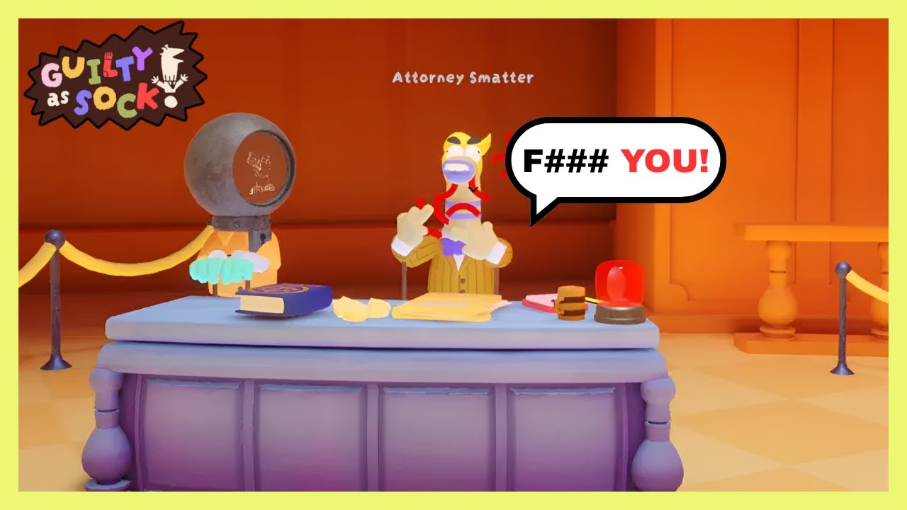 Taking My Friends to Court in Guilty as Sock!
