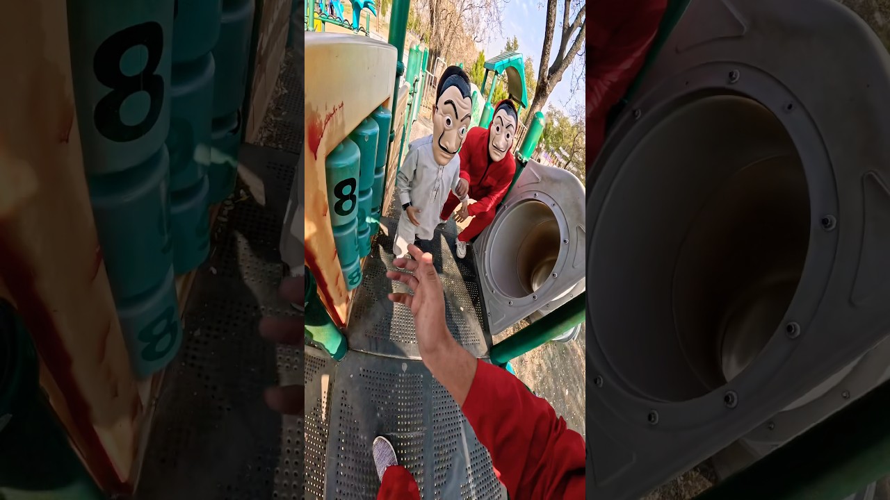 Parkour money heist playground rooftop most viral video 😨😱😱???