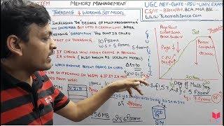 6.32- Thrashing- Working Set Model In Memory Management In Operating System In Hindi | NET GATE OS