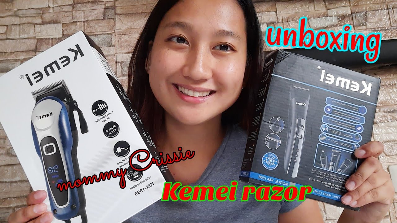 Kemei Razor Hair Clipper Review Unboxing KM1506 and KM1995 //momC
