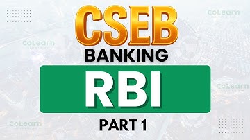 CSEB | Banking |Central Bank| RBI | Part1 #csebexam