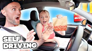 Letting OUR TESLA DECIDE WHAT WE EAT for 24 hours! | Family Fizz