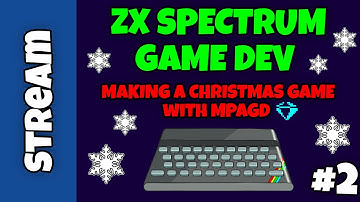ZX SPECTRUM Game Dev Live Part 2 - Making A Christmas game with Multi Platform Arcade Game  Designer
