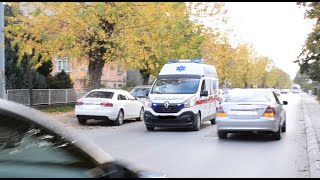 Macedonian Ambulance Responding With Lights | Македонска Брза Помош Интервенција