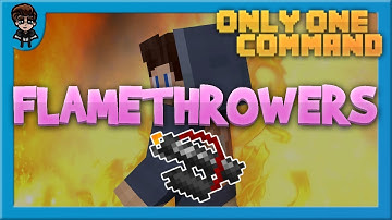 [Minecraft 1.15] Flamethrower In One Command! (Or Data Pack)