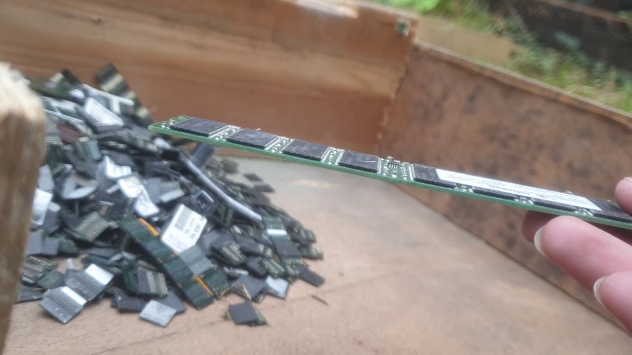 Fastest way to remove bga chips from scrap ram, gold recovery 300g