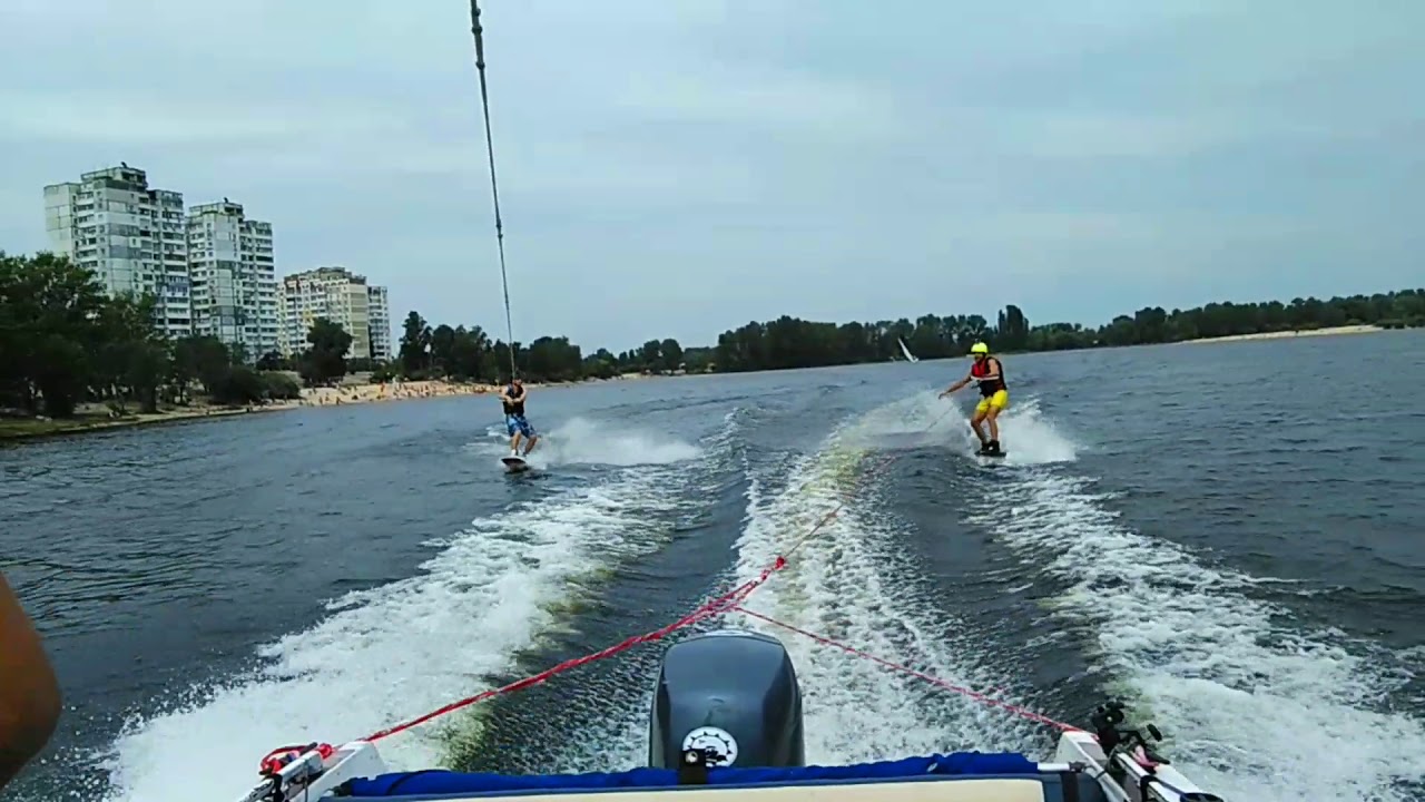 Позитивный вейкбординг на вейк базе " Exstar Club "