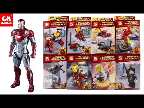 LEGO IRON MAN BOOK JLB 3D128 Unofficial lego (SPEED BUILD) lego videos. 