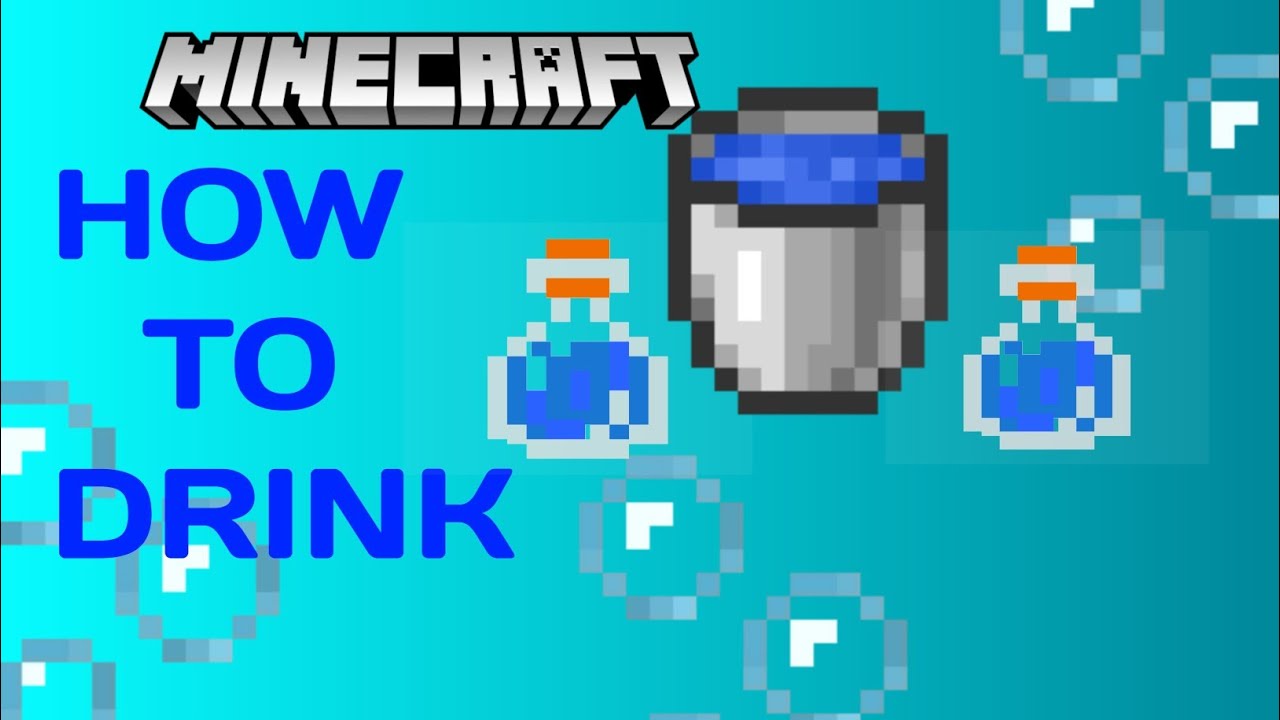 How To Drink Water In Minecraft - YouTube