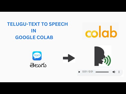 How to convert telugu text to speech in google colab