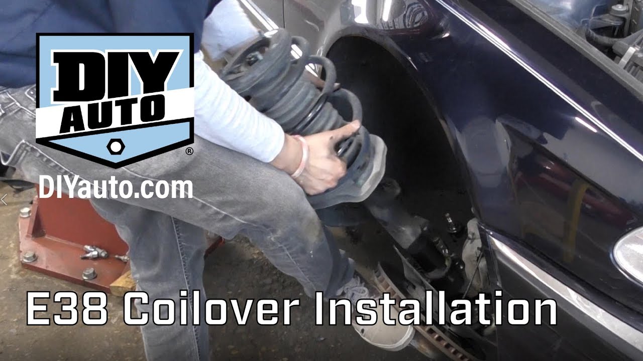 E38 Rear Coil E38 Coilover Installation DIY - YouTube