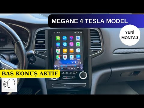MEGANE 4 (TESLA EKRAN KABLOSUZ CARPLAY-ANDROİD AUTO SİSTEMİ) #androidauto 33-096