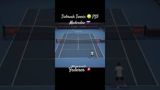 Federer vs Medvedev incredible Volley #tennis #highlights #sports #shorts