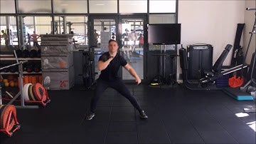 Unilaterally loaded Lateral Lunge