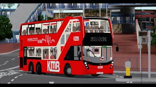 Roblox KMB 91 清水灣 - 鑽石山站 (原速 + 有報站聲)