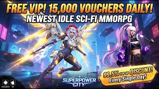 Newest Idle Sci-Fi MMORPG! Free VIP & UR Heroes - Superpower City (Android/iOS) screenshot 2