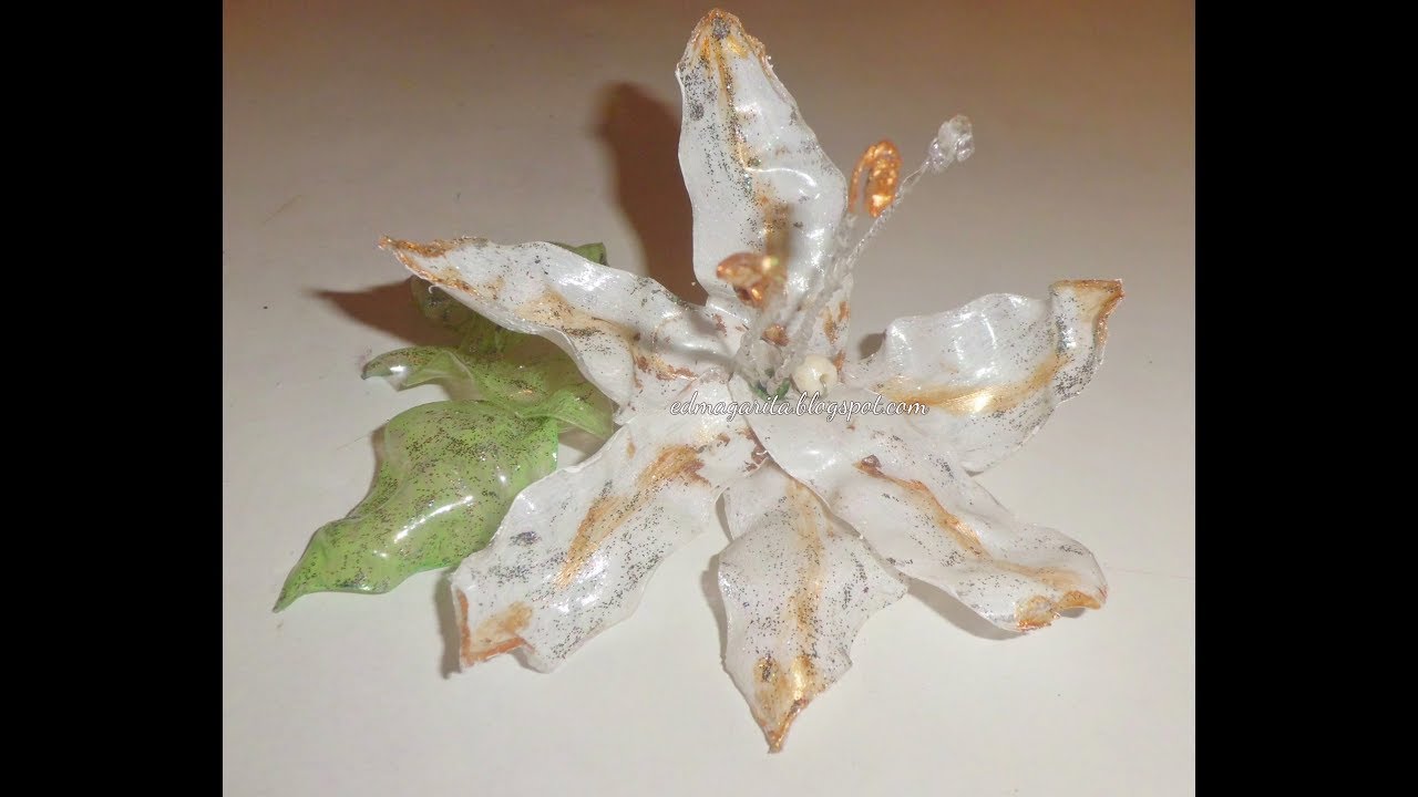Lilium de botella de plástico -  tutorial