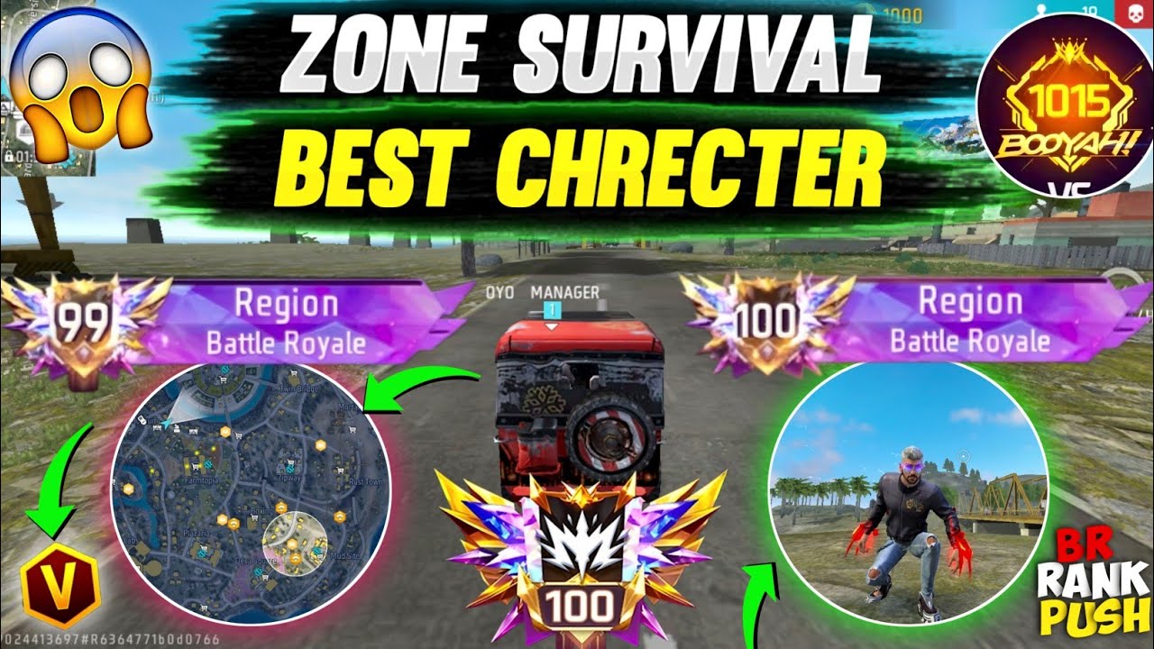 SQUAD ZONE SURVIVAL BEST STRATEGY 😳 ZONE SURVIVAL BEST CHRECTER SKILLS IN FULL MAP 😌 SEASON - 45 |