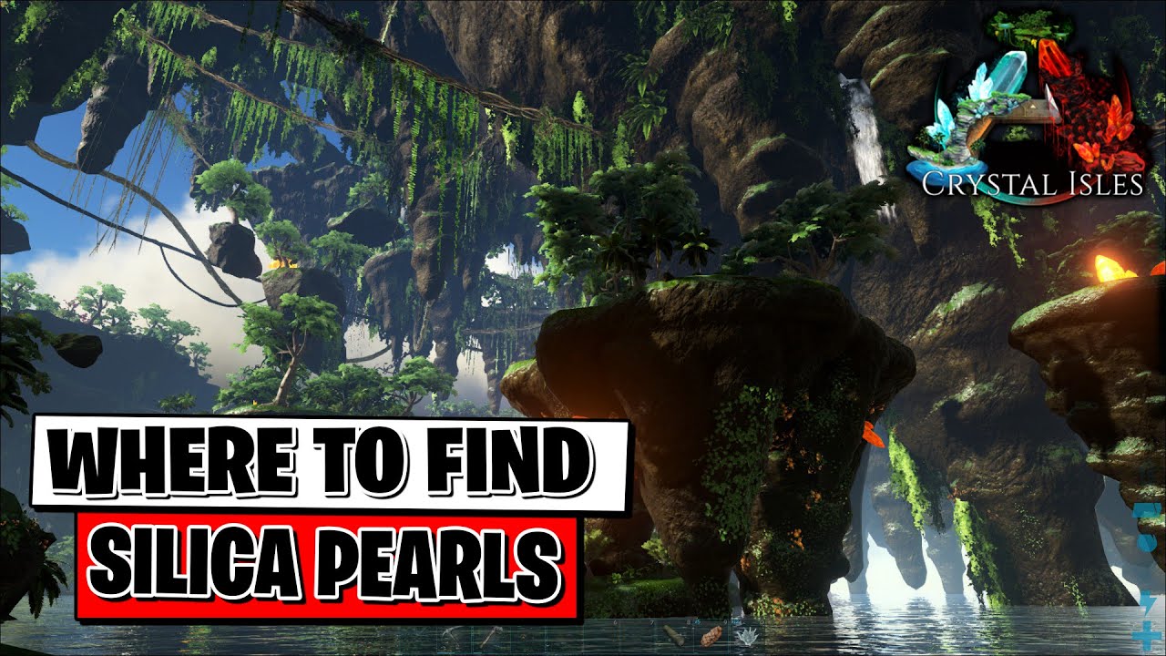 Ark Crystal Isles Where to find Silica Pearls YouTube