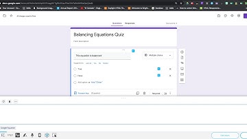 Subscripts: Google Forms & EquatIO