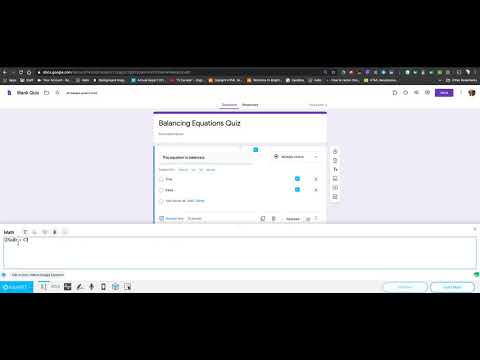 Subscripts: Google Forms & EquatIO